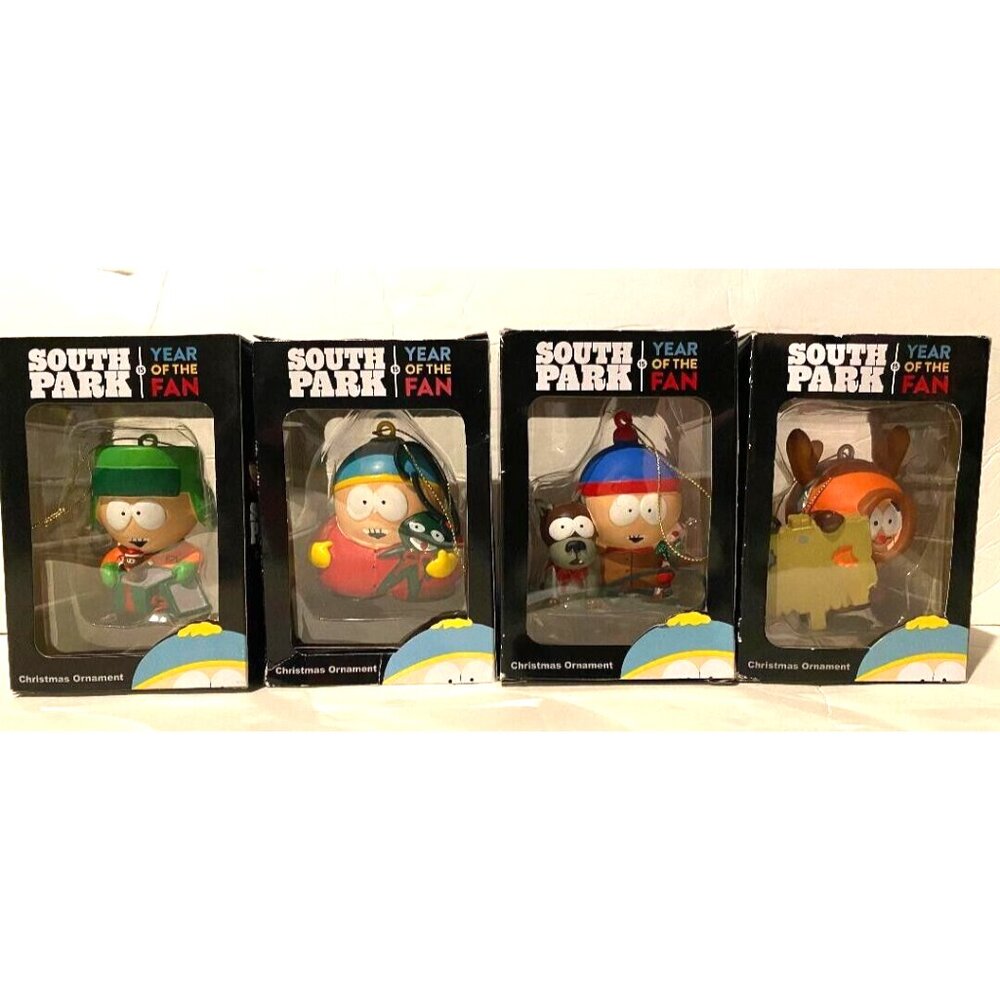 SOUTH PARK CHRISTMAS ORNAMENT LOT KURT S ADLER YEAR OF THE FAN